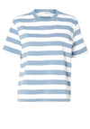 Selected Femme Essential Striped Boxy T-Shirt, Endless Sky