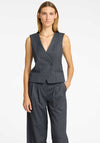 Selected Femme Fenia Asymmetric Waistcoat, Grey