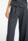 Selected Femme Fenia Wide Leg Trousers, Grey