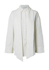 Selected Femme Iris Bow Shirt, Snow White