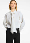 Selected Femme Iris Bow Shirt, Snow White