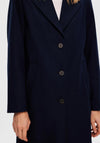 Selected Femme Alma Wool Coat, Dark Sapphire