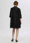 Selected Femme Myline Fluffy Shirt Dress, Black