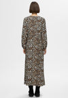 Selected Femme Leopard Print Maxi Dress, Neutral