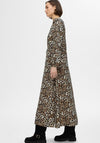 Selected Femme Leopard Print Maxi Dress, Neutral