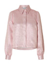 Selected Femme Ella Violet Jacquard Shirt, Pink