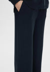 Selected Femme Viva Guila Wide Leg Linen Trousers, Dark Sapphire