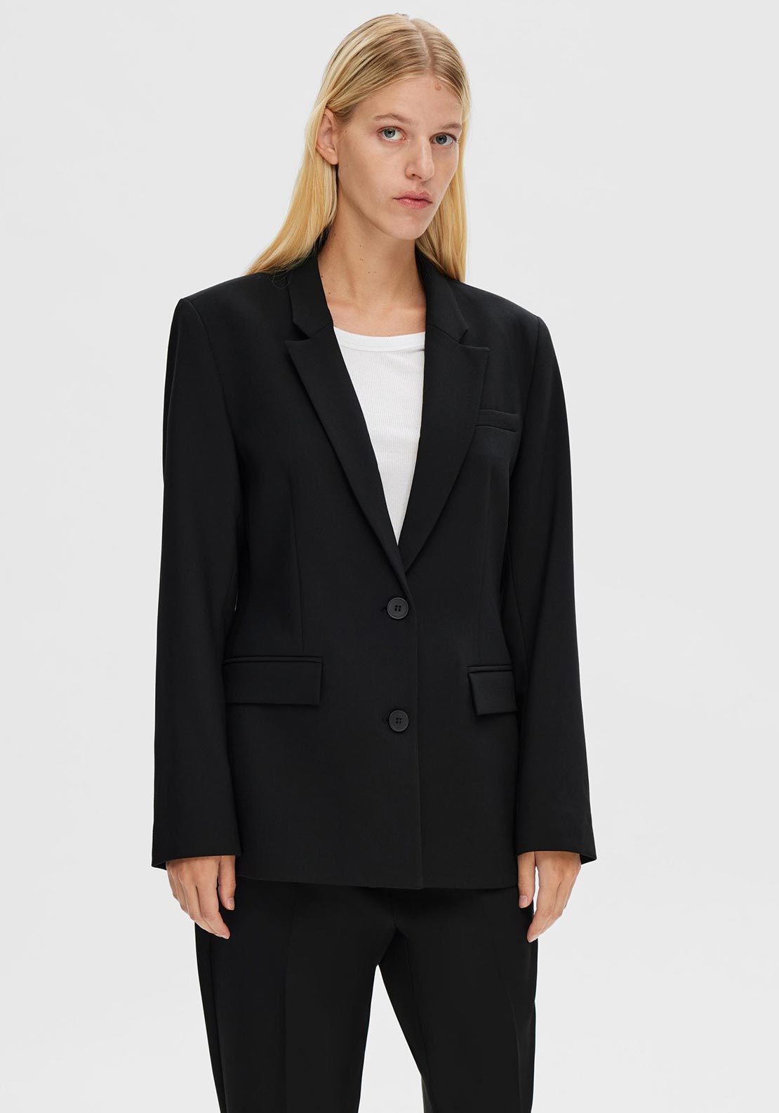 Selected Femme Rita Classic Blazer, Black McElhinneys