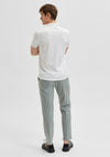 Selected Homme Zip Polo Shirt, Off White