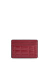 MICHAEL Michael Kors Quilted Logo Card Holder, Deep Red