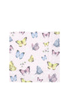 IHR Romantic Butterflies 20 Piece Napkins, Rose