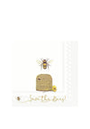 IHR Save The Bees 20 Piece Napkins, White