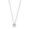 ChloBo Power Within Tiny Twisted Rope Chain Necklace, Silver