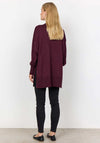 Soyaconcept Dollie V Neck Knit Cardigan, Wine