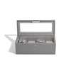 Stackers 4 Piece Watch Box, Slate Grey