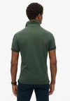 Superdry City Pique Polo Shirt, Dark Green