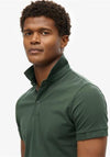 Superdry City Pique Polo Shirt, Dark Green