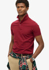 Superdry City Pique Polo Shirt, Stanton Red