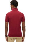 Superdry City Pique Polo Shirt, Stanton Red