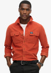 Superdry Trailsman Corduroy Workwear Shirt, Burnt Orange