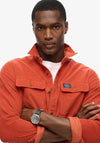 Superdry Trailsman Corduroy Workwear Shirt, Burnt Orange