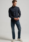 Superdry Cotton Oxford Shirt, Eclipse Navy