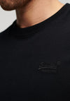 Superdry Essential Embroidered Logo T-Shirt, Black