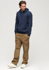 Superdry Essential Logo Hoodie, Rich Navy Marl