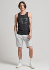 Superdry Essential Logo Jersey Shorts, Glacier Grey Marl