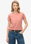 Superdry Womens Essential Logo T-Shirt, Ash Rose Pink