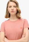 Superdry Womens Essential Logo T-Shirt, Ash Rose Pink