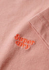 Superdry Womens Essential Logo T-Shirt, Ash Rose Pink