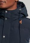 Superdry Everest Hooded Puffer Gilet, Nordic Chrome Navy