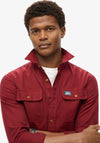 Superdry Flannel Workwear Shirt, Expedition Red