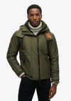 Superdry Hooded Mountain Windbreaker Jacket, Army Khaki