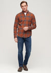 Superdry Lumberjack Check Shirt, Drayton Orange