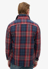 Superdry Merchant Heavy Checked Overshirt, Navy