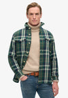 Superdry Merchant Heavy Checked Overshirt, Green