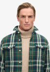 Superdry Merchant Heavy Checked Overshirt, Green