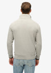 Superdry Vintage Athletic Henley Sweatshirt, Light Grey Marl