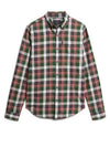 Superdry Vintage Check Shirt, Green & Burnt Orange