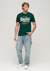 Superdry Vintage Logo Heritage T-Shirt, Pine Green