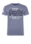 Superdry Vintage Logo T-Shirt, Blue Heather