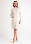 Serafina Collection High Neck Jumper Dress, Cream