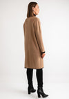 Serafina Collection Scalloped Trim Cardigan, Camel