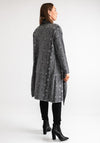 Serafina Collection Snake Print Knit Cardigan, Grey