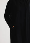 Serafina Collection Longline Open Front Cardigan, Black