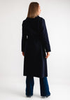 Serafina Collection One Size Belted Coat, Navy