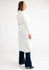 Serafina Collection One Size Belted Coat, White