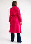 Serafina Collection One Size Belted Coat, Pink